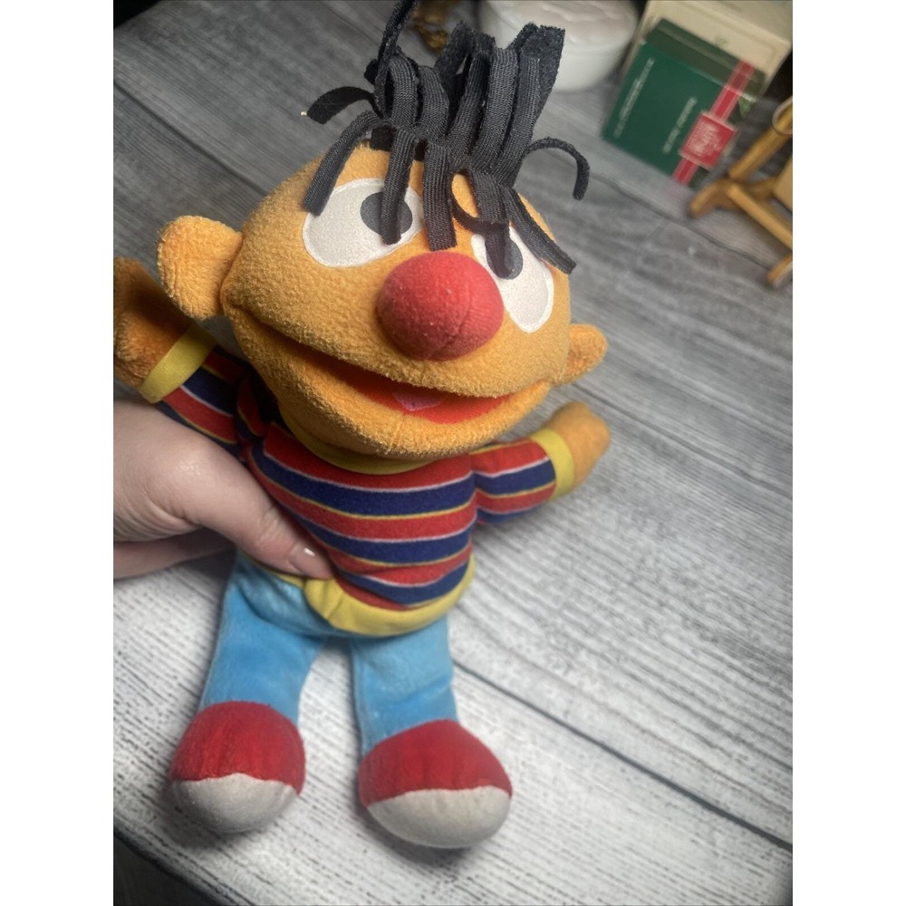 Sesame Street Ernie Muppets 11" Plush Fisher Price Mattel 2002 Stuffed Animal
